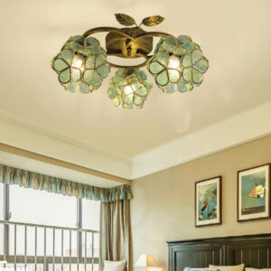 Simple Glass Chandelier for Bedroom Living Room Dining Room