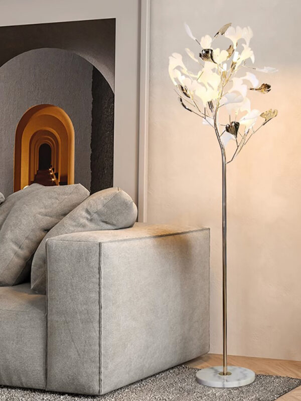 Ginkgo Biloba Living Room Floor Lamp