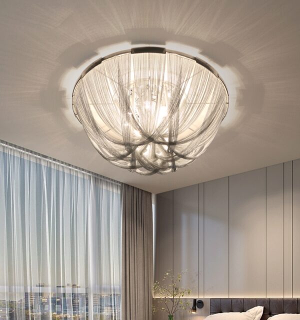 Simple Glass Chandelier for Bedroom Living Room Dining Room