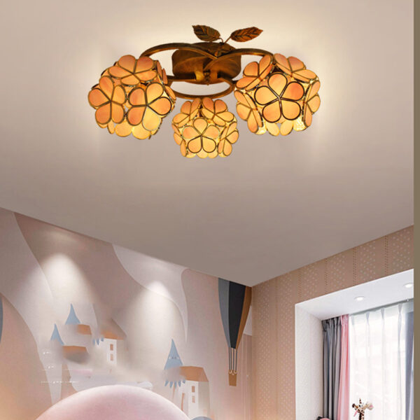 Simple Glass Chandelier for Bedroom Living Room Dining Room