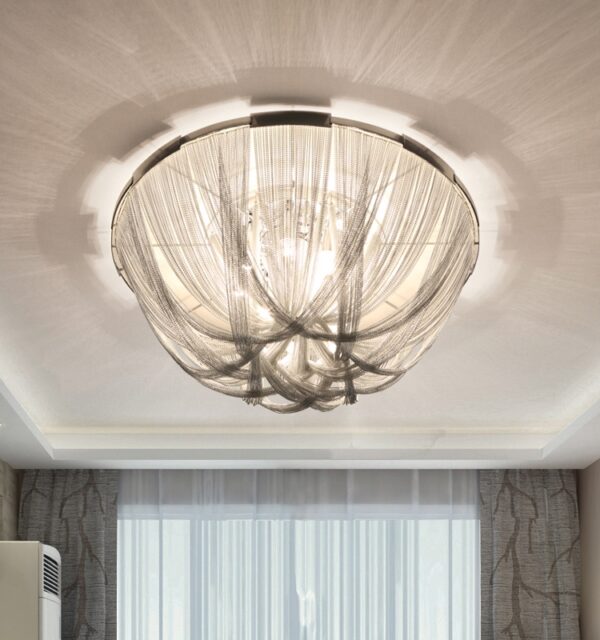 Simple Glass Chandelier for Bedroom Living Room Dining Room
