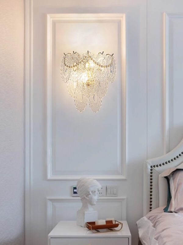 Luxury Crystal Pearl Wall Sconce