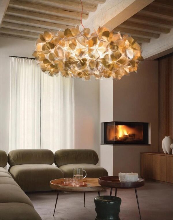 Simple Glass Chandelier for Bedroom Living Room Dining Room