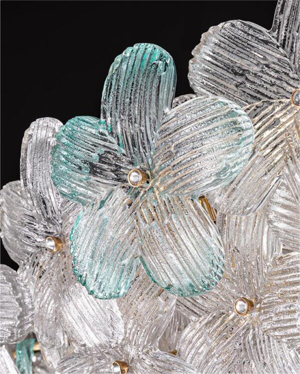 Simple Glass Chandelier for Bedroom Living Room Dining Room