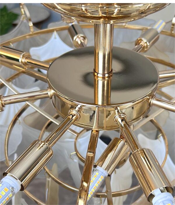 Simple Glass Chandelier for Bedroom Living Room Dining Room